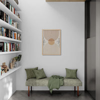 Whispering Tranquility: Organic Minimalist Canvas