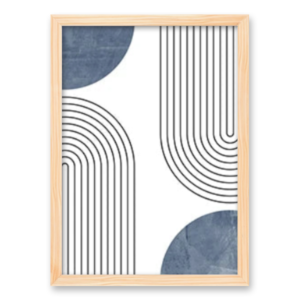 Tranquil Geometry: A Symphony in Blue
