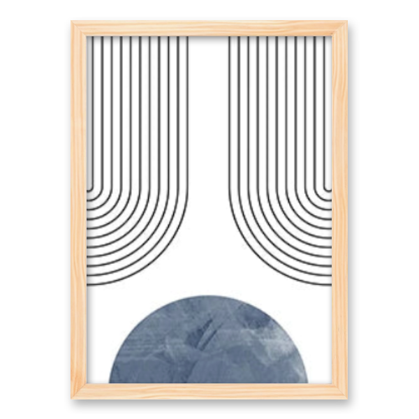 Tranquil Geometry: A Symphony in Blue