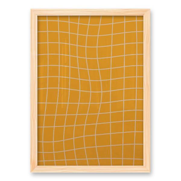 Golden Harmony: Abstract Canvas of Tranquility