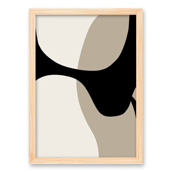 Ethereal Harmony: Organic Minimalism Canvas