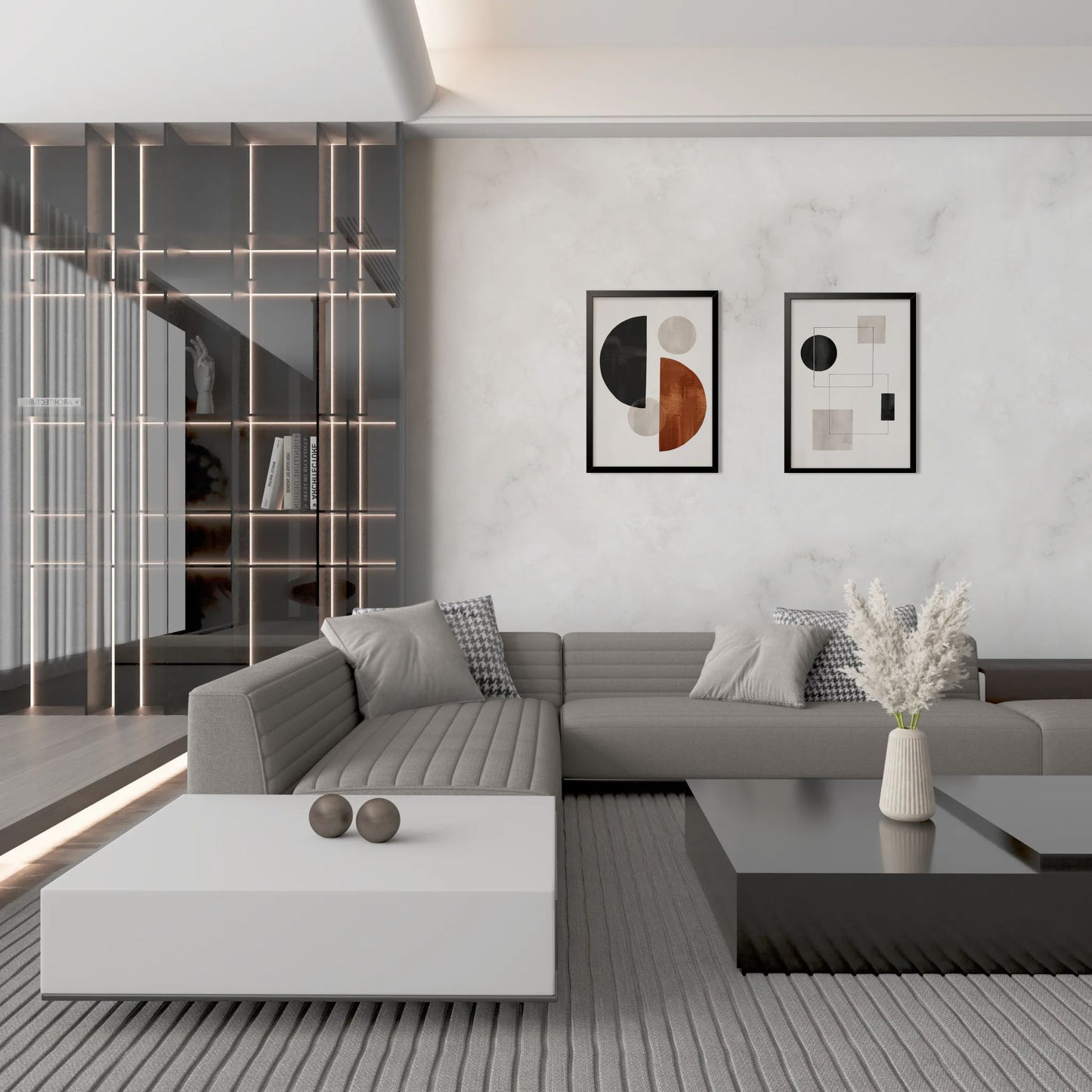 Ethereal Geometry: Serenity in Form