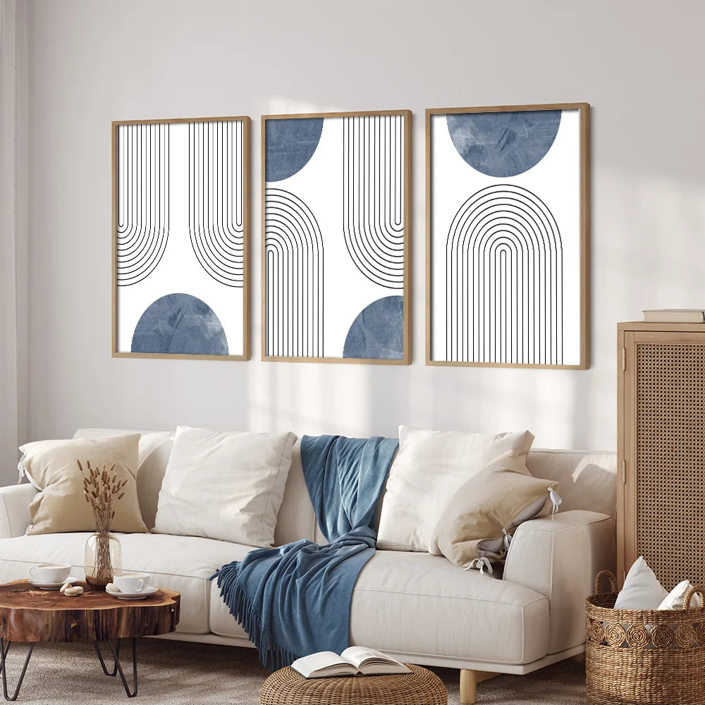 Harmony in Sage: Organic Minimalist Canvas
