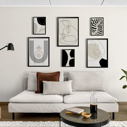 Harmony in Sage: Organic Minimalist Canvas