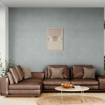 Whispering Tranquility: Organic Minimalist Canvas