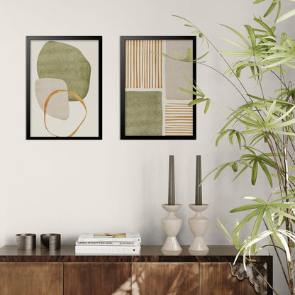 Botanical Serenity: Harmonious Canvas Trio