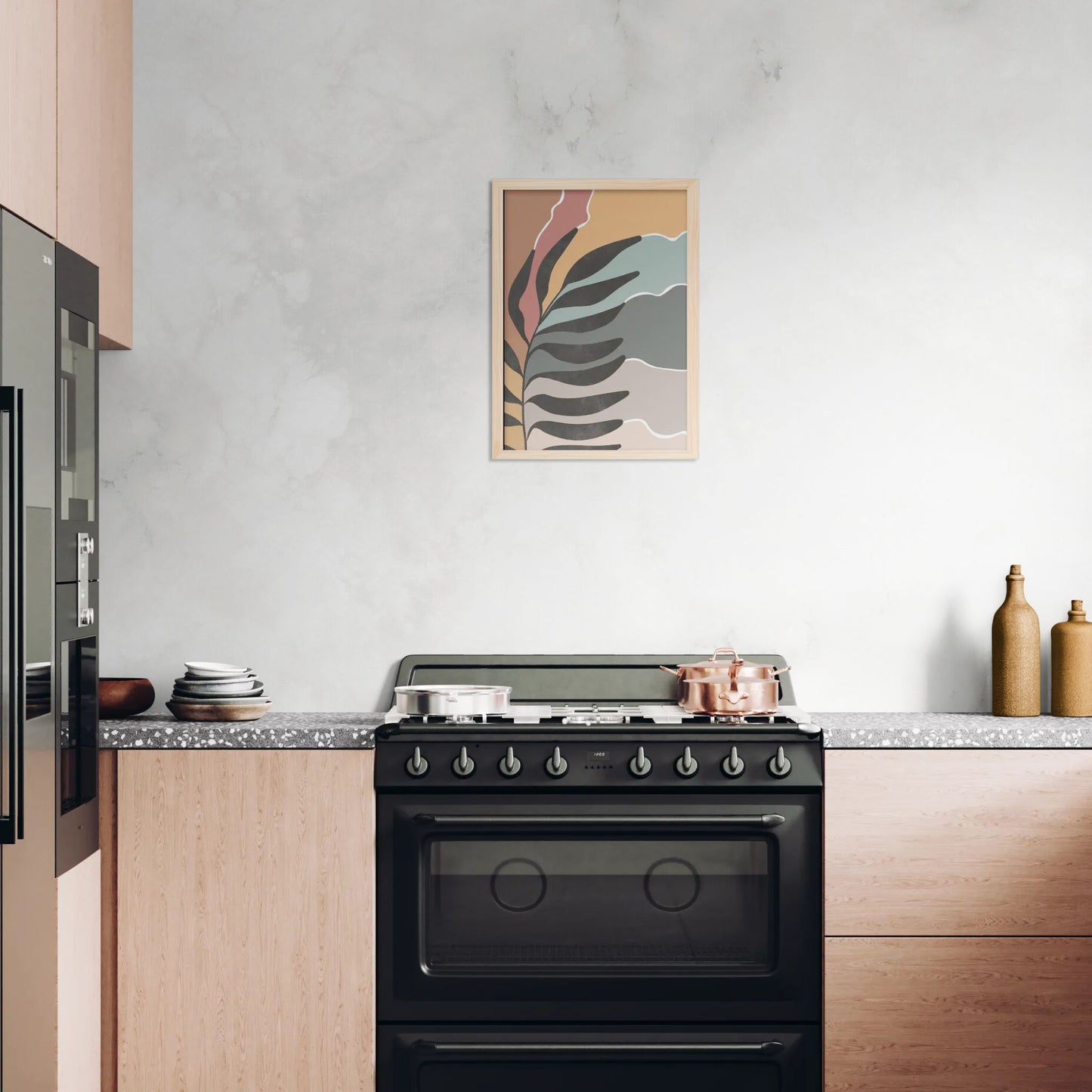 Sunlit Harmony: Nordic Serenity Canvas