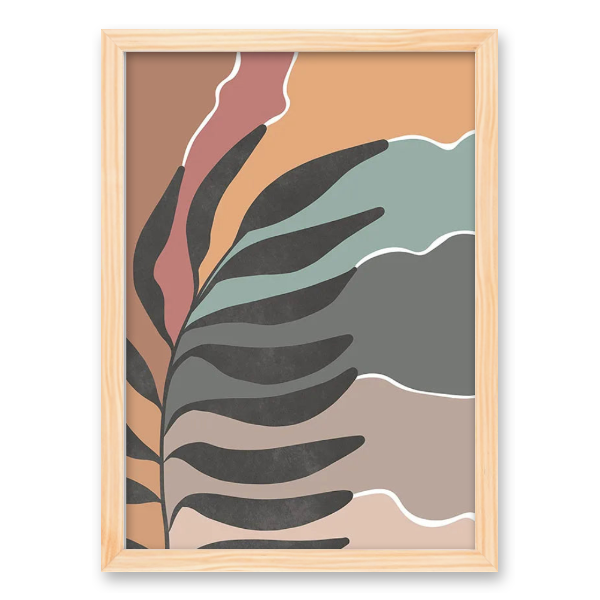 Sunlit Harmony: Nordic Serenity Canvas