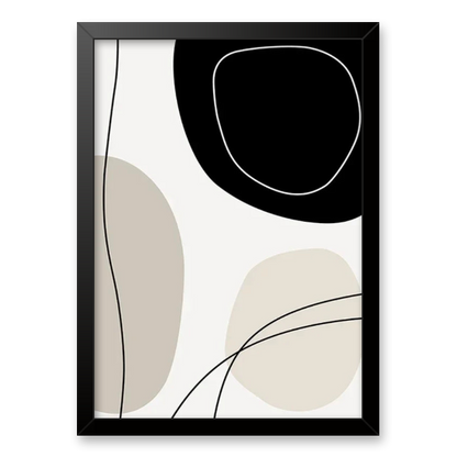 Harmony in Sage: Organic Minimalist Canvas