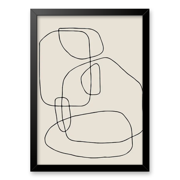 Harmony in Sage: Organic Minimalist Canvas