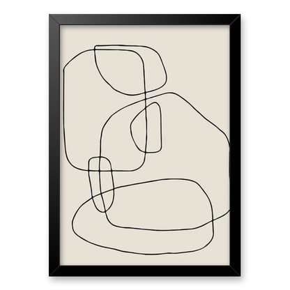Harmony in Sage: Organic Minimalist Canvas