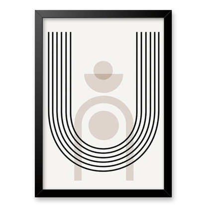 Harmony in Sage: Organic Minimalist Canvas