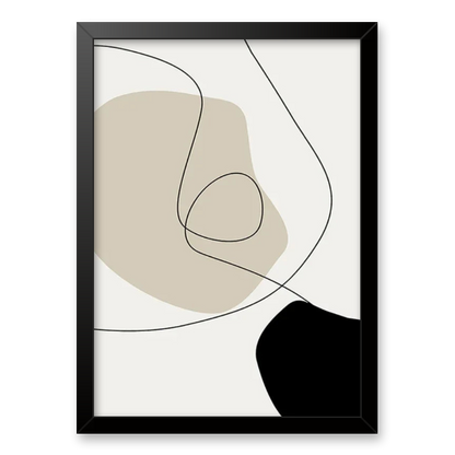 Harmony in Sage: Organic Minimalist Canvas