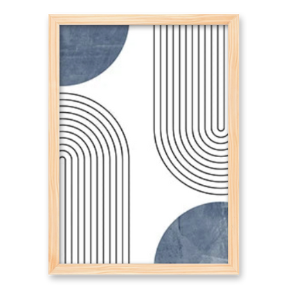 Tranquil Geometry: A Symphony in Blue