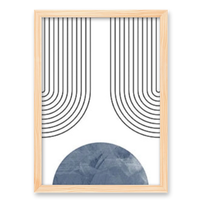 Tranquil Geometry: A Symphony in Blue