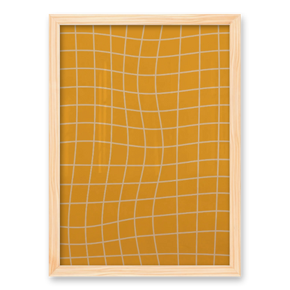 Golden Harmony: Abstract Canvas of Tranquility