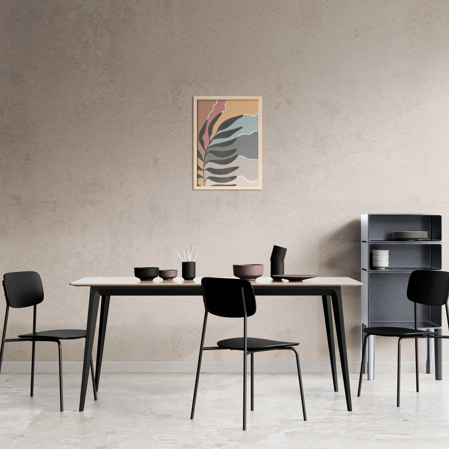 Sunlit Harmony: Nordic Serenity Canvas